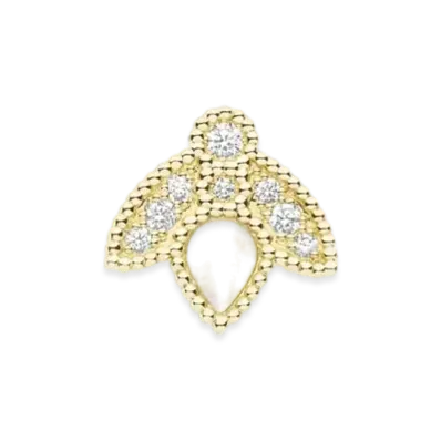 Dior Rose des Vents Earring Diamonds and Mother-of-Pearl "Yellow Gold"