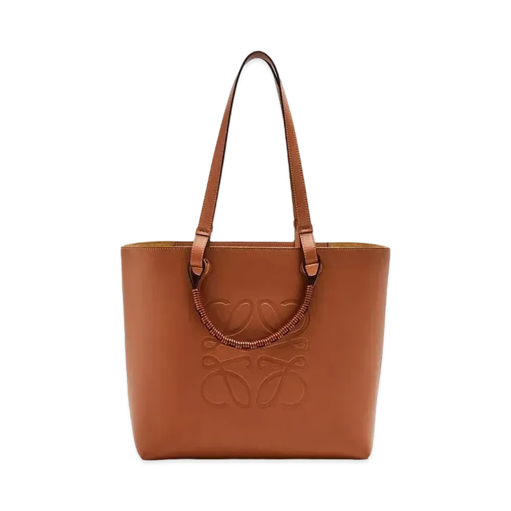 LOEWE Anagram Tote In Classic Calfskin "Tan"