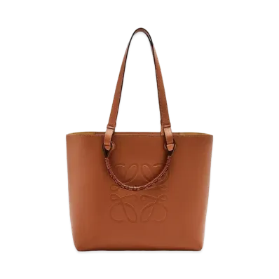 LOEWE Anagram Tote In Classic Calfskin "Tan"
