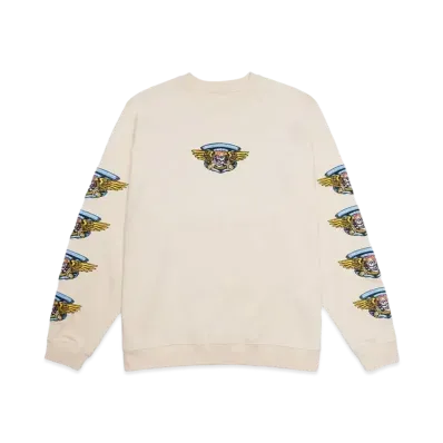 MAYO JESUS SKULL Embroidery Crew neck "OFF WHITE"