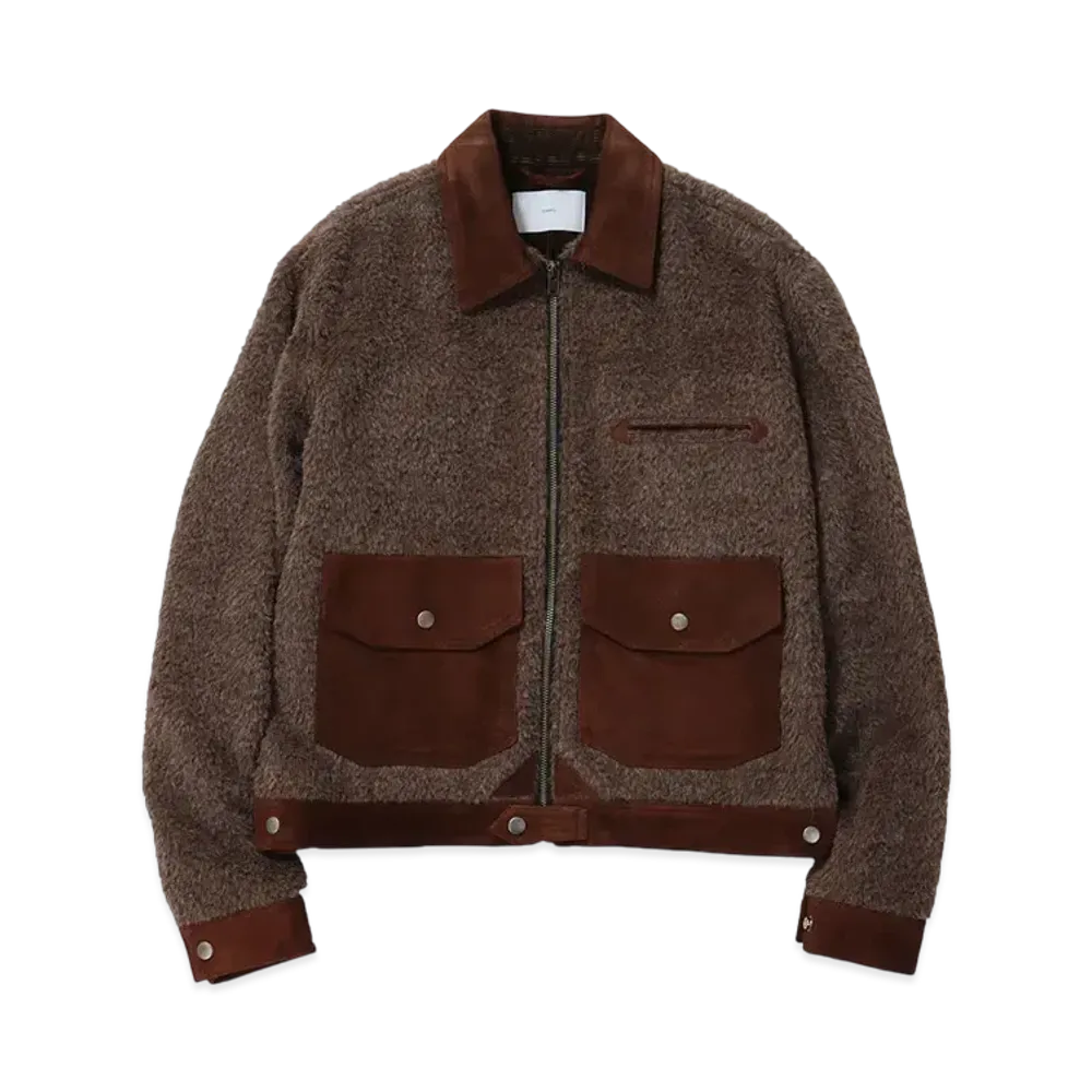 SUGARHILL Shaggy Blouson "Dark Brown" 2411300204