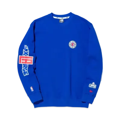 XLARGE x New Era x NBA CLIPPERS STANDARD LOGO CREWNECK SWEAT "Blue"
