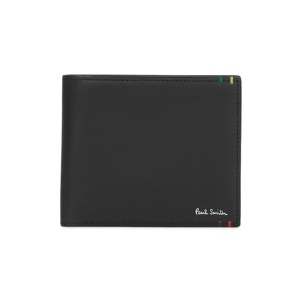 Paul Smith Highlight Stitch Bifold Wallet "Black"
