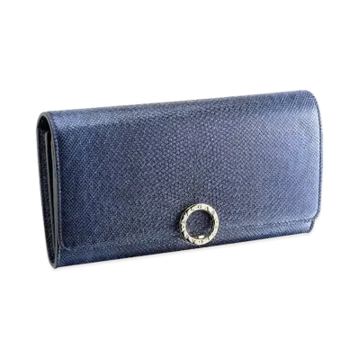 BVLGARI BVLGARI Large Wallet "Blue"