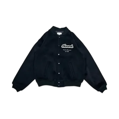 ALOUND Wool Versity Jacket "Black"
