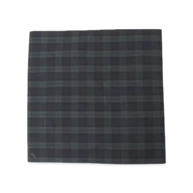 BEAMS Tartan Check Handkerchief "Black"