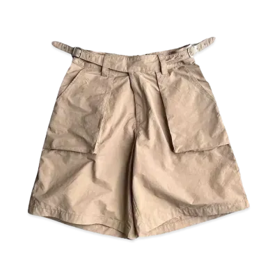 BALLSY.BROTHERS Gurkha Nylon Loose Shorts "Beige"