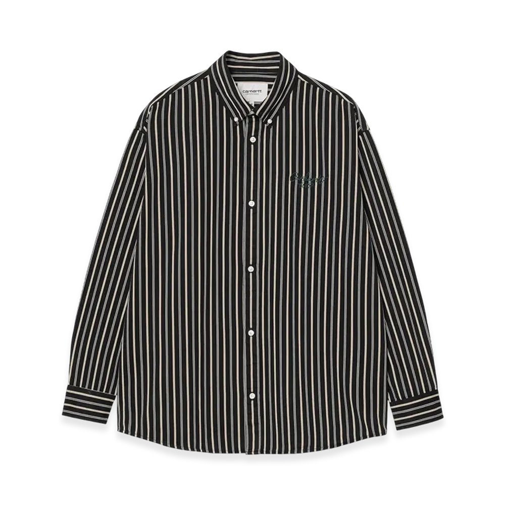 Carhartt WIP L/S Palance Shirt "Palance Stripe Black"