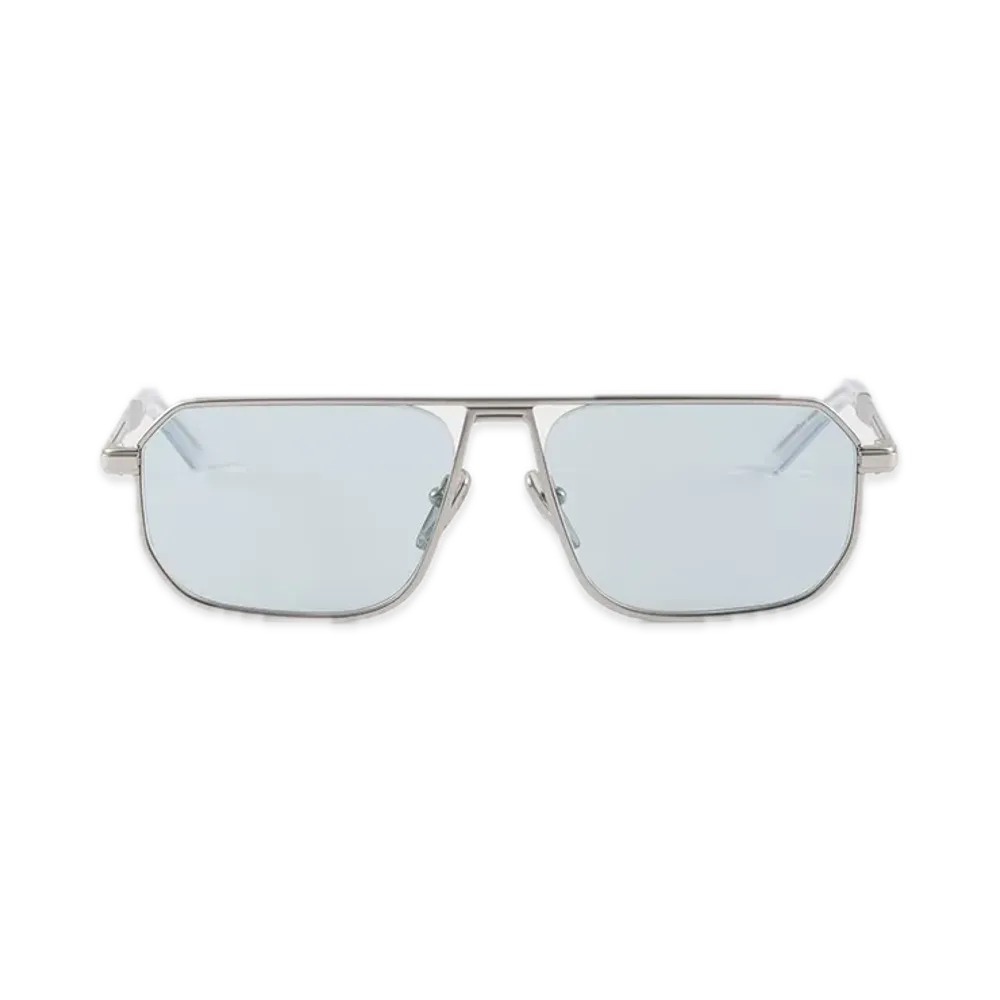 PRADA Sunglasses with Iconic Metal Plate "Blue"