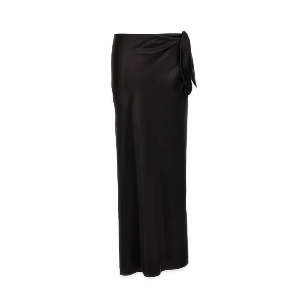 Saint Laurent Women's Knot Maxi Skirt "Black"