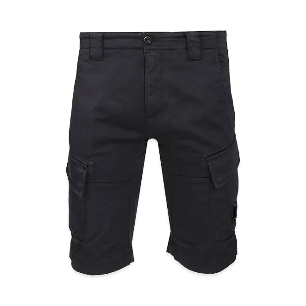 C.P. Company Stretch Cotton Cargo Shorts "Black"