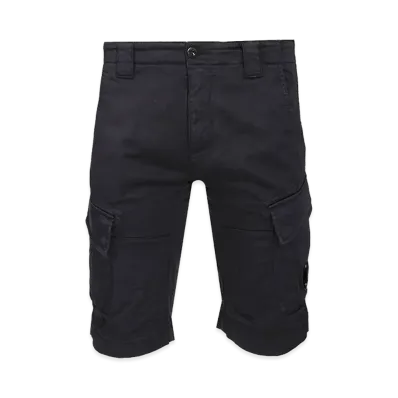 C.P. Company Stretch Cotton Cargo Shorts "Black"