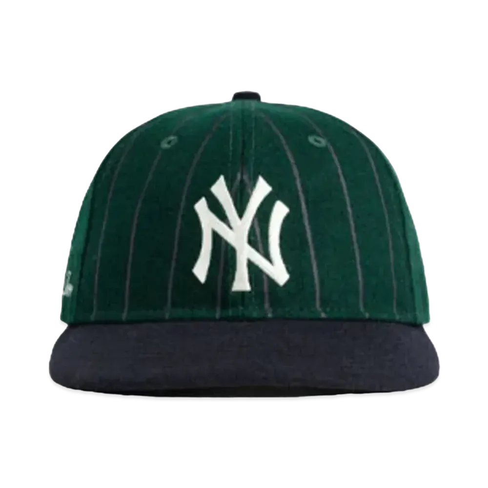 NEW ERA x Aime Leon Dore Wool Pinstripe Yankee Hat "Green/Navy"