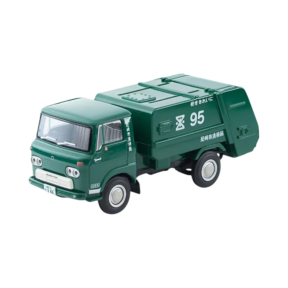 TOMYTEC "TOMICA LIMITED VINTAGE" 1/64 LV-208a Isuzu Elf Cleaning Truck (Amagasaki City Cleaning Bureau)