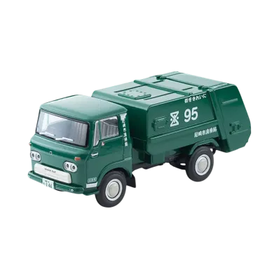 TOMYTEC "TOMICA LIMITED VINTAGE" 1/64 LV-208a Isuzu Elf Cleaning Truck (Amagasaki City Cleaning Bureau)