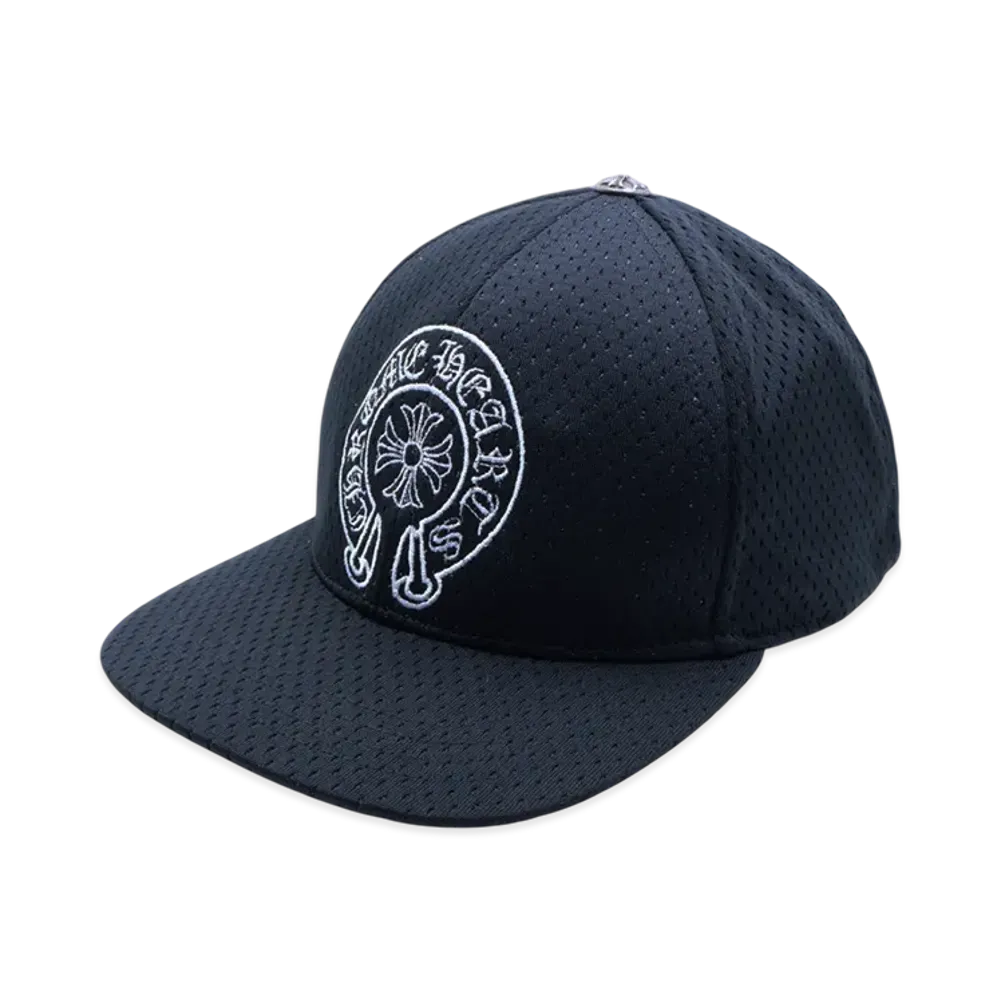 Chrome Hearts Horseshoe Trucker Mesh Baseball Cap "Black"