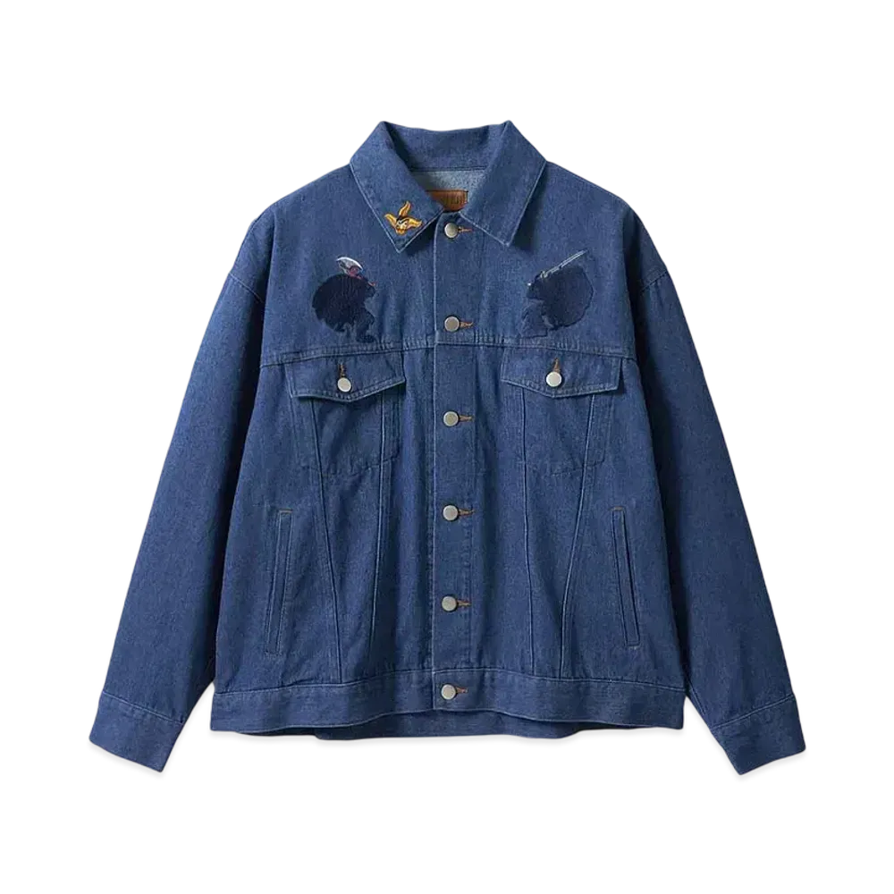 graniph x ONE PIECE Sea Warrior Denim Jacket "Blue"
