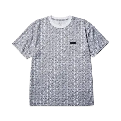 NEW ERA Performance Apparel Short Sleeve Tech T-Shirt Allover Regular Fit "White"