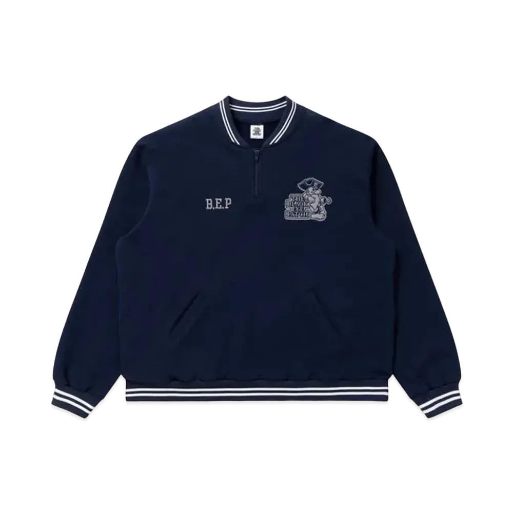 BlackEyePatch OG Pirate Half Zip Sweat "Navy"