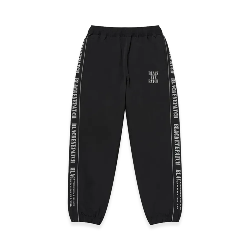 BlackEyePatch Reflective Stencil Logo Track Pants "Black"
