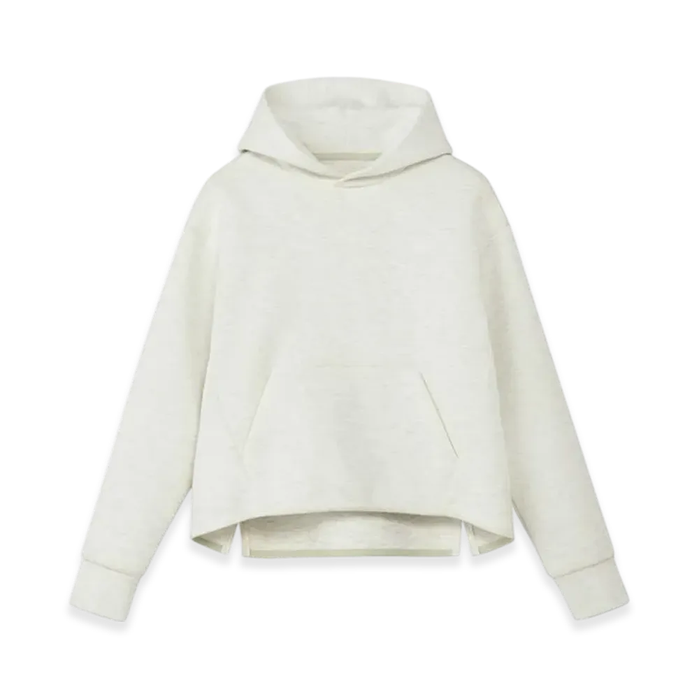 The North Face Tech Air Sweat Short Hoodie "White Mix Gray"