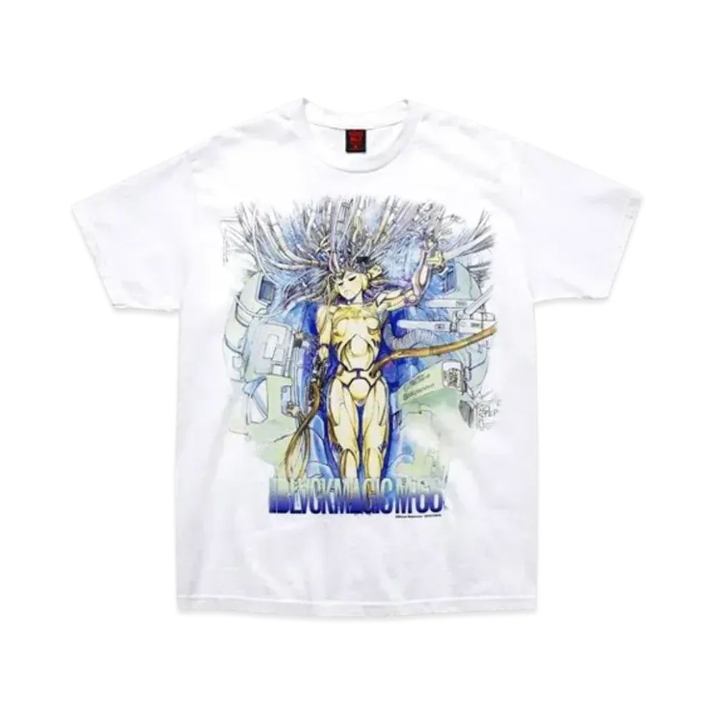 Geeks Rule x MASAMUNE SHIROW Black Magic 15 Silkscreen Printing T Shirt "White"