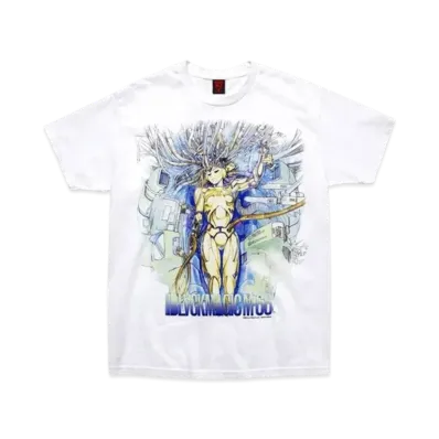 Geeks Rule x MASAMUNE SHIROW Black Magic 15 Silkscreen Printing T Shirt "White"