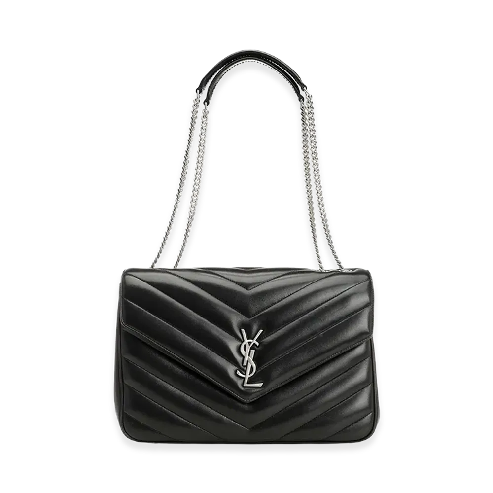 Saint Laurent Women's Loulou Matelasse Lambskin Handbag "Black"