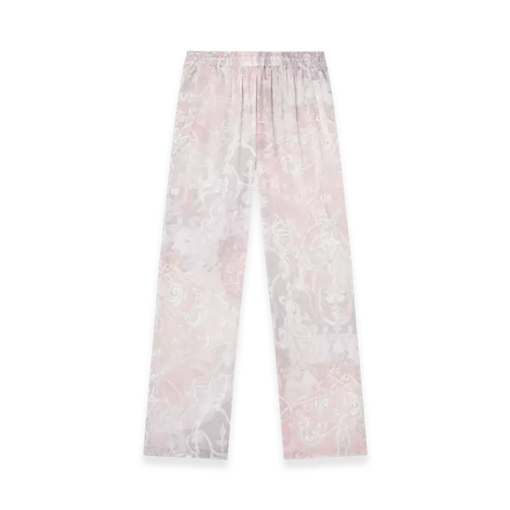 Diesel P-Theck-A-Ajfw Track Pants With Medieval Print "Pink White"