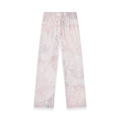 Diesel P-Theck-A-Ajfw Track Pants With Medieval Print "Pink White"