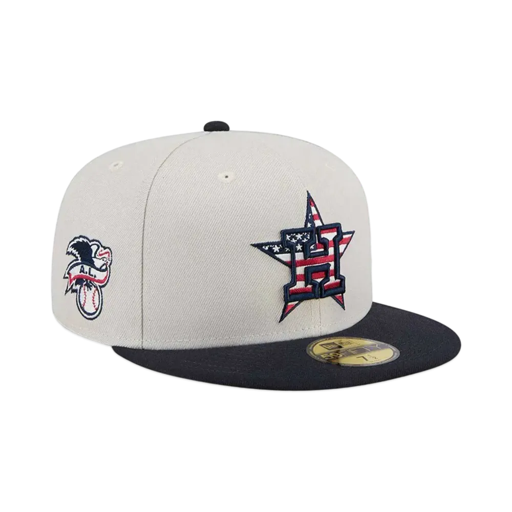 NEW ERA 59Fifty On-Field 2024 MLB 4th of July Houston Astros "Stone"