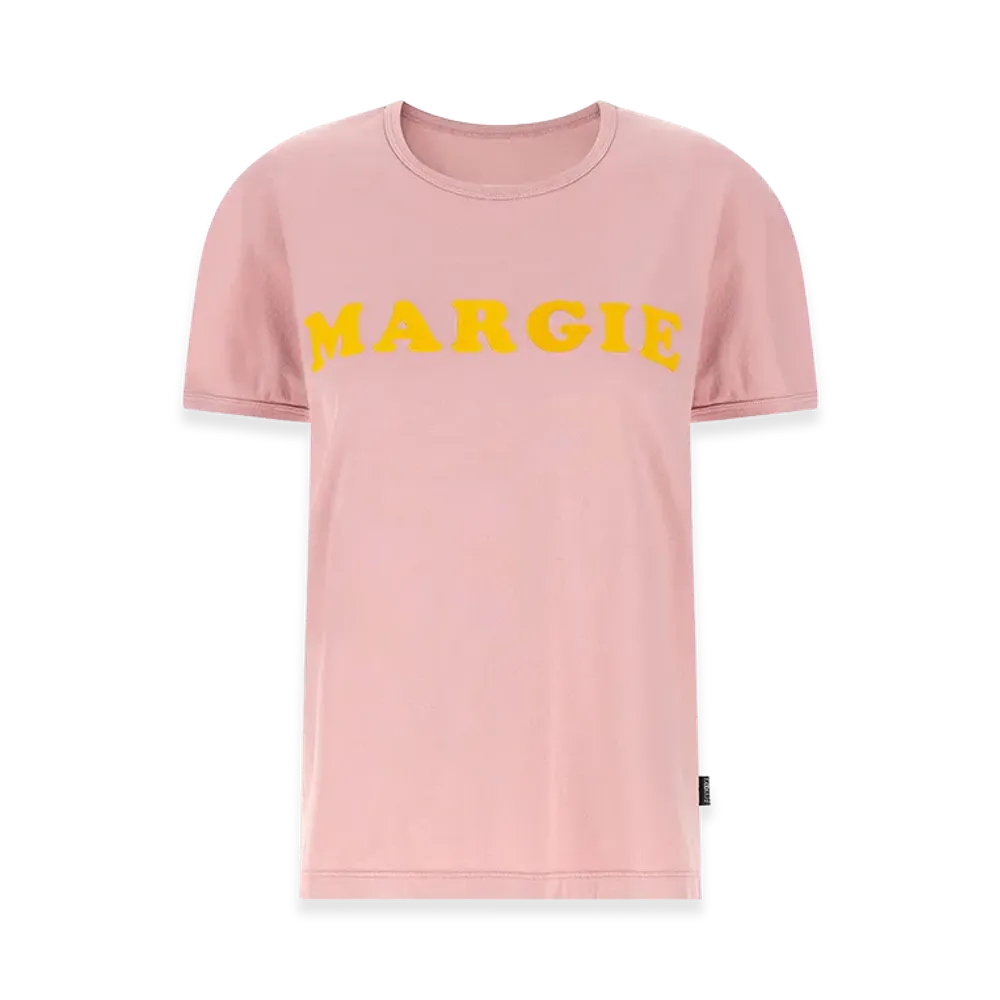 MM6 Maison Margiela Women's Arc Print T-Shirt "Pink"