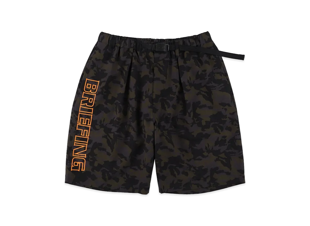 WIND AND SEA x BRIEFING GOLF Camo Wide Shorts "Orange"