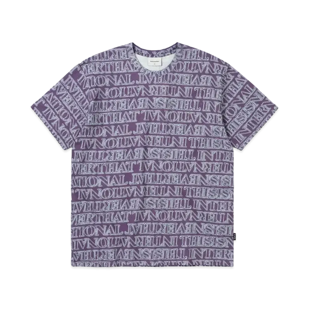 thisisneverthat Glass Logo Tee "Fuchsia"