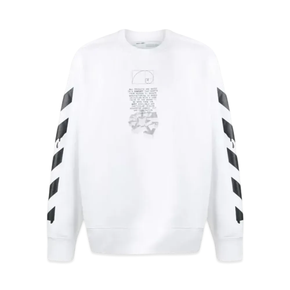 OFF-WHITE Dripping Arrows Incompiuto Sweatshirt "White"