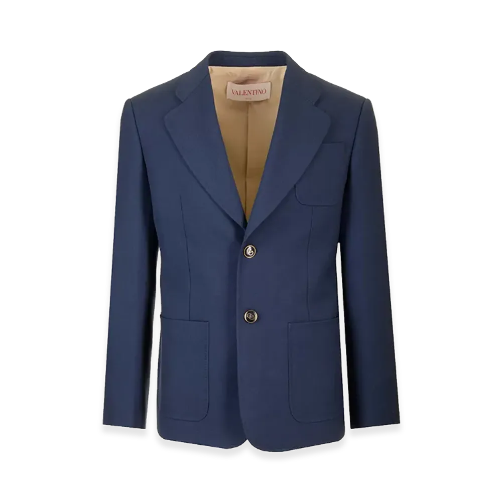 Valentino Formal Single-Breasted Jacket "Blue"