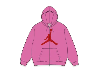 Supreme x Jordan Hooded Sweatshirt "Pink"