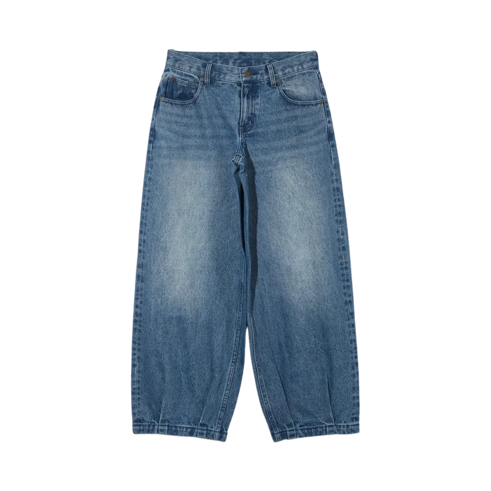 X-Girl Low Rise Hem Tuck Denim Pants "Indigo"