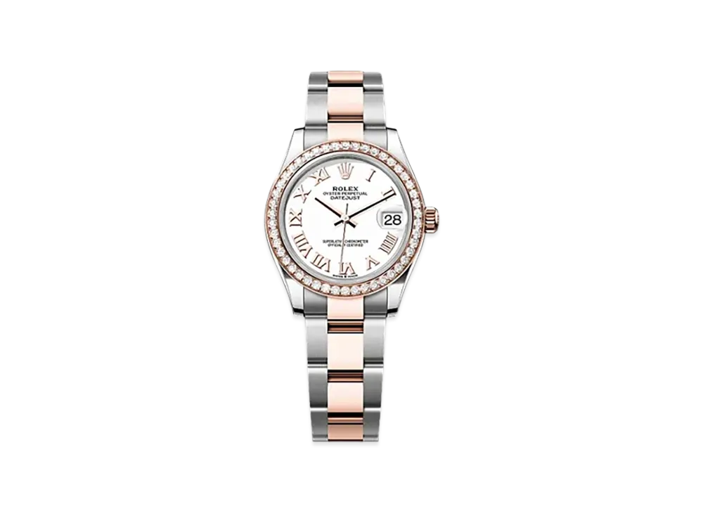 ROLEX Datejust 31mm Oystersteel & Everose Gold Diamond 278381RBR "White"
