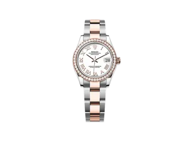 ROLEX Datejust 31mm Oystersteel & Everose Gold Diamond 278381RBR "White"