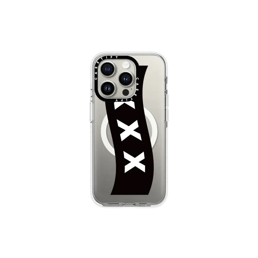 GOD SELECTION XXX x fragment design x CASETiFY Box Logo Black Case "Clear"