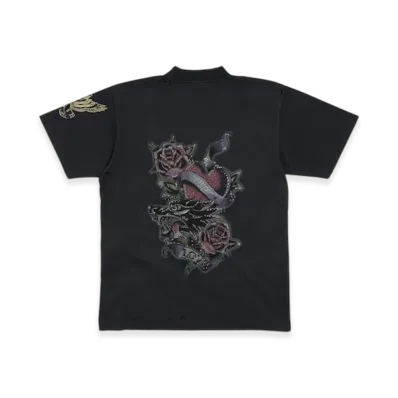 BALENCIAGA Tacky Tattoo T-Shirt Small Fit "Black"