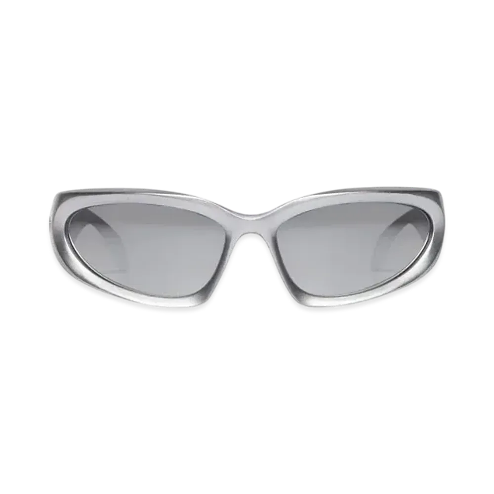 BALENCIAGA Swift Oval Sunglasses "Silver"