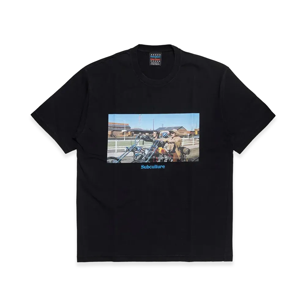 SubCulture x Easy Rider Type-Cbody T-Shirt Captain America&Billy "Black"