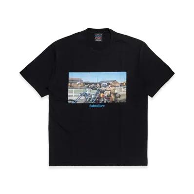 SubCulture x Easy Rider Type-Cbody T-Shirt Captain America&Billy "Black"