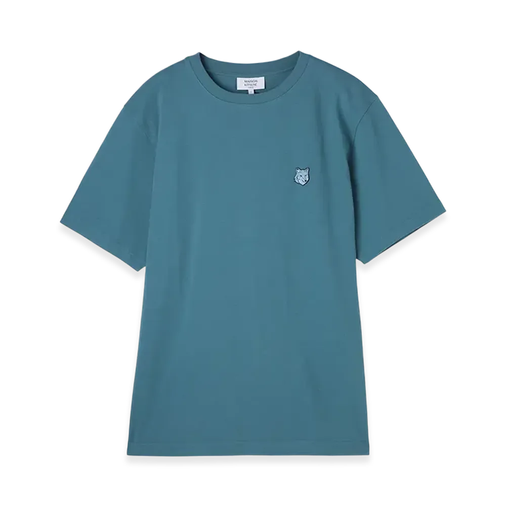 Maison Kitsune Bold Fox Head Patch Comfort T-Shirt "Lake Blue"