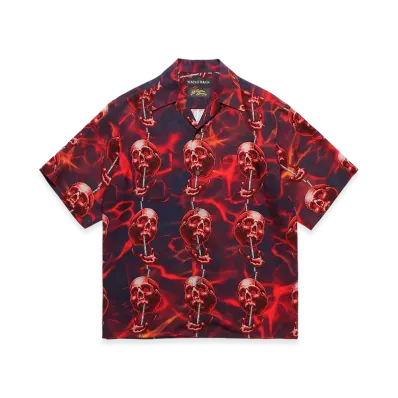 WACKO MARIA x 56 Tattoo Studio Hawaiian Shirt "Navy"