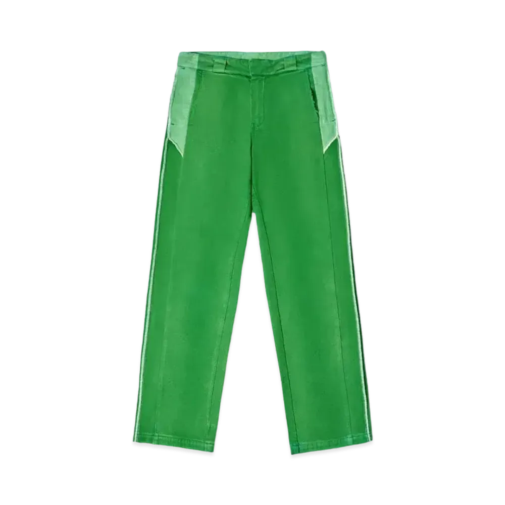 HERON PRESTON Distressed Insideout Chino "Green"