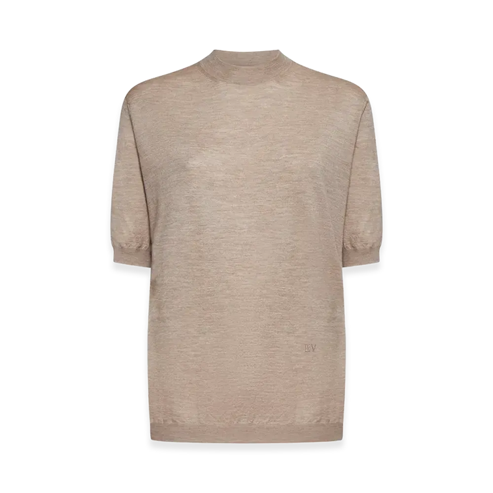 Bottega Veneta Women's Cappuccino Cashmere Sweater "Beige/Tan"