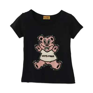 P.A.M. x HYSTERIC GLAMOUR Firebear Mini Tee "Black"